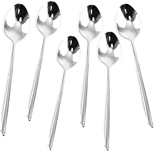 Long-handled Korean Stainless Steel Fork Set (Spoons, 6) - color: Spoons