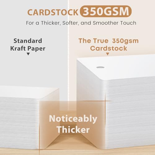 120 Pcs Blank Bookmarks to Decorate with 100 Colorful Tassels, Thick 350GSM Cardstock Bookmarks for DIY Crafts, Holiday Reading, Classroom Projects and Gift Tags, 5.5x2 Inch Bulk Set