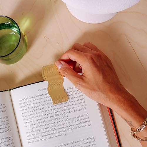 Papier Brass Wave Bookmark, 1.6" x 3"