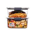 Rubbermaid Brilliance BPA-Free Food Storage Containers, Medium Deep, 4.7 Cup, 2-Pack, Airtight & Leak-Proof, Microwave & Dishwasher Safe - size: 4.7 cup (4-Piece)