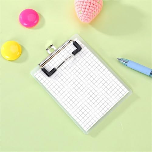 Memo Pad Mini Notebooks Thickened Panel Clipboard Notepads Supplies 50sheets Folder Board Stationery(grid)