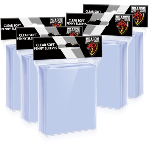 500 Counts Card Sleeves Top Loaders for Trading Cards, Baseball Card Sleeves Penny Soft Toploaders Compatible with Football, Sports, Game Cards - size: 500P