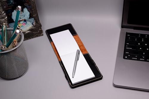 LaserGram Mini Padfolio with Notepad and Pen, Hawaiian Sea Turtle, Personalized Engraving Included (Black with Silver) - color: Black With Silver