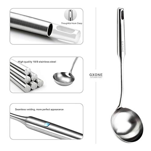Soup Ladle,304 Stainless Steel Cooking Ladle with Long Handle,3.9 Inch - style: Soup Ladle