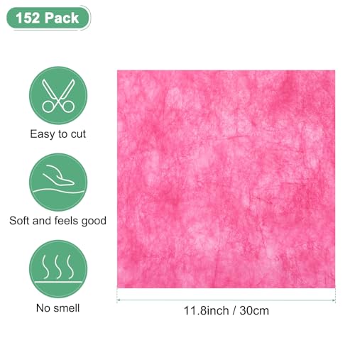 M METERXITY 152-Sheet Korean Cotton Wrapping Flower Paper, 11.8 Inch/ 30cm Waterproof Floral Wrapping Cotton Paper for Bouquets/Gift Packaging [Hot Pink] - color: Hot Pink