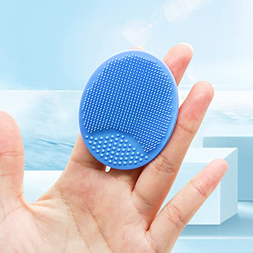 Silicone Facial Cleansing Brush - 4 Pack Face Scrubber & Exfoliator for Deep Cleaning, Soft Brush, Blackhead & Acne Pore Care