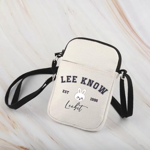 WCGXKO Korean Pop Gift Korean Group Merch Boys Group Est 1999 Dwaekki Crossbody Bag for Pop Music Lover - color: 1998leebit Cr