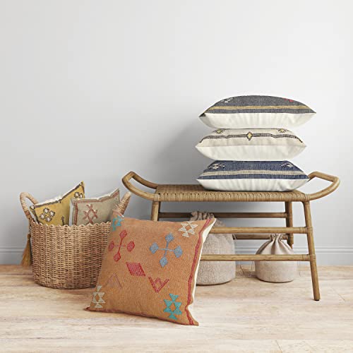 Trade Star 100% Cotton Kilim Pillow Covers 18x18 Inches Throw Cushion Cover Handmade Sabra Kilim Pillow Cover Cushion Case for Homedecor and Gift - color: Pattern 14