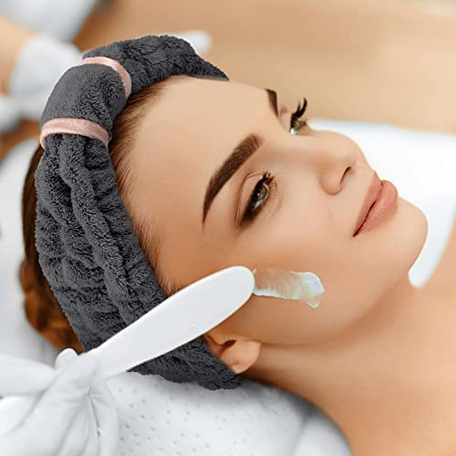 WILLBOND Spa Headband for Washing Face,Black - color: Black