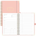 EMSHOI Meeting Notebook Agenda, 140 Pages, A5 Size (6" x 8.3") - color: Pink, size: A5