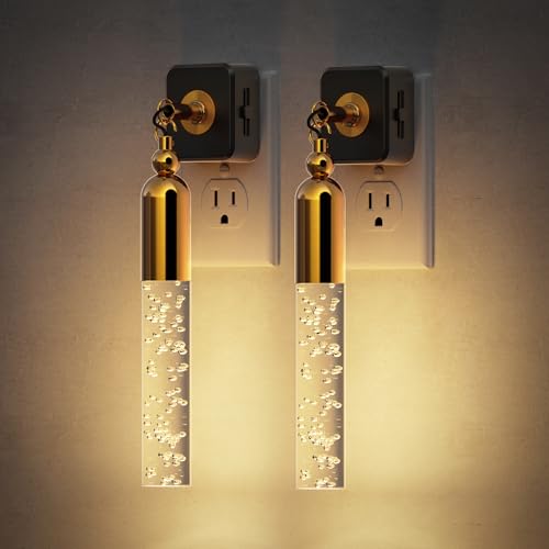 JandCase Night Lights Plug into Wall, 3000K Soft Light LED NightLights - color: Long Bubble-3000K, size: 2 Pack