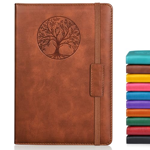 Biuwory Dotted Journal Notebook, 140 Dot Grid Pages, Medium 5.7"×8.3" - color: Brown, size: Dotted-140 Pages (5.7"×8.3")