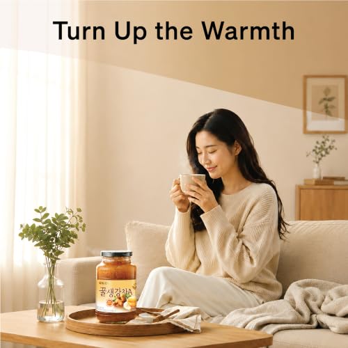Damtuh Korean Honey Ginger Tea, Ginger Preserve, 2.2 lb Jar, 2 Pack - size: 2.2 Pound (Pack of 2)