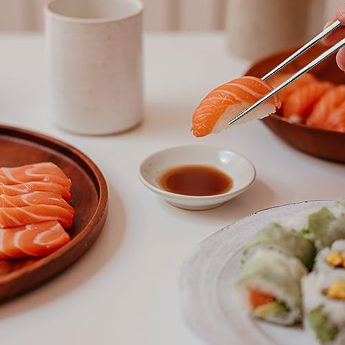 Premium Reusable Stainless Steel Chopsticks - 5 Pairs, 9.5 Inch, Square, Non-Slip, Dishwasher Safe, Use for Home, Kitchen, Hotel, Restaurant - color: 5 Pairs Metal Chopsticks