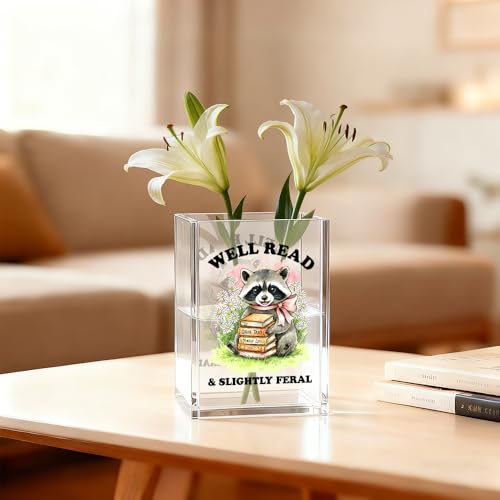 Well Read Slightly Feral Pen Pencil Holder, Raccoon Desk Accessories - color: Transparent37