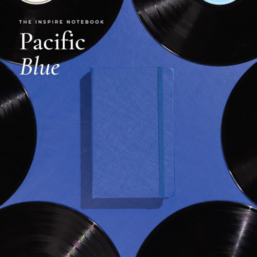 Leather Notebook, Writing Journal, Pacific Blue - color: Pacific Blue, size: Large