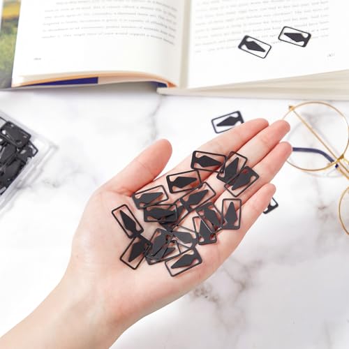 Spakon 100 Count Tin Mixed Metals Book Line Markers, Black - color: Black