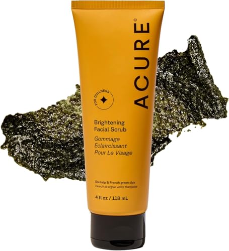 Acure Brightening Facial Scrub - Exfoliating Face Wash - 4 fl oz - size: 4 Fl Oz (Pack of 1)