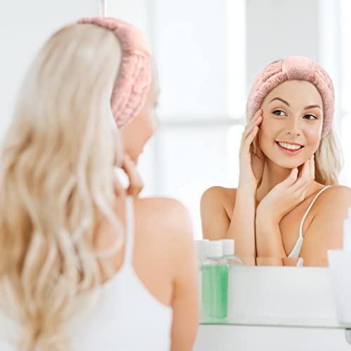 WILLBOND Spa Headband for Washing Face,Pink - color: Pink