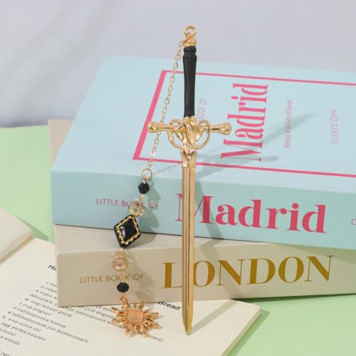 Fantasy Sword Bookmark, Vintage Gothic Page Marker