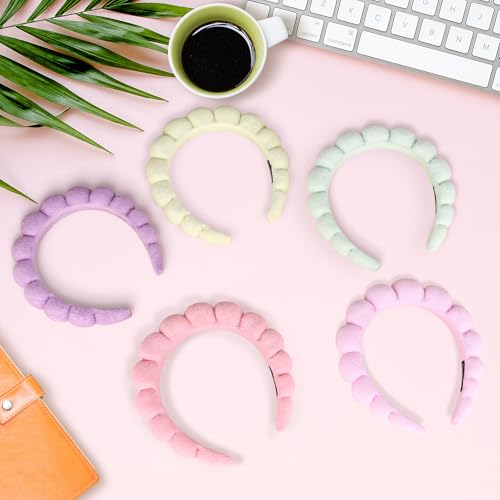 10 Pcs Spa Headband Bulk for Women Makeup Headband for Washing Face,Skincare,Mask(Terry Cloth) - color: Terry Cloth