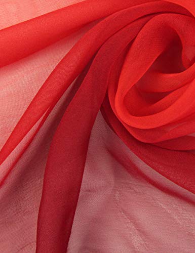 PANTONIGHT Long Chiffon Sheer Scarf Gradient Shaded Colors Lightweight Scarf For Womens - color: Col 706