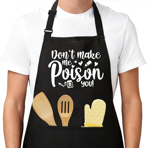 Funny Aprons for Men，Women - color: Don't Make Me Poison You