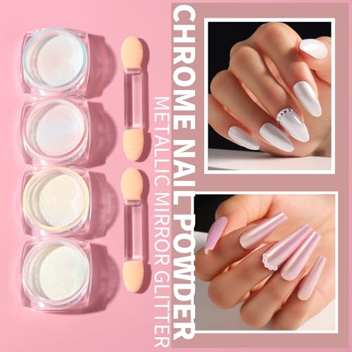 FANDAMEI Nail Art Brushes Set, Nail Art Kit, Nail Design Kit, Nail Dotting Tools, Nail Kit for Beginners, Chrome Nail Powder, Nail Stickers, Nail Rhinestones, Nail Charms Gems Nail Art Decoration Kit - color: Pink