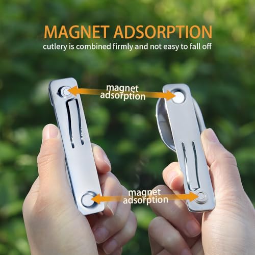 Roxon C2 2 in 1 Detachable Folding Camping Utensil with Fork & Spoon