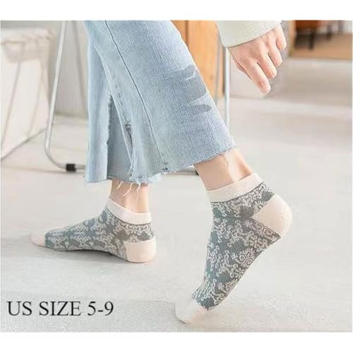 Lavish Lavender Argyle Frill Socks for Women, Dress Socks - color: 4pair-kahki-short