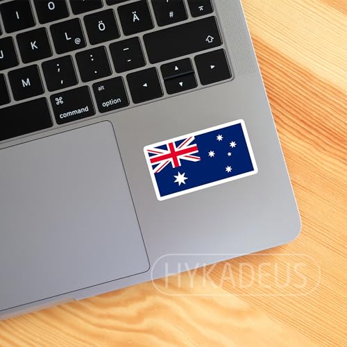 (3Pcs) Australian Flag Stickers – Australia Sticker Decals, 3" x 1.7" - color: Australia