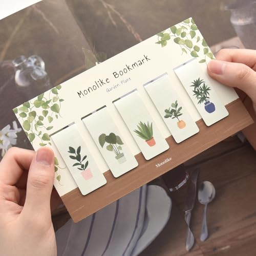 Monolike Magnetic Bookmarks Garden Plant, Set of 5 - color: Garden Plant