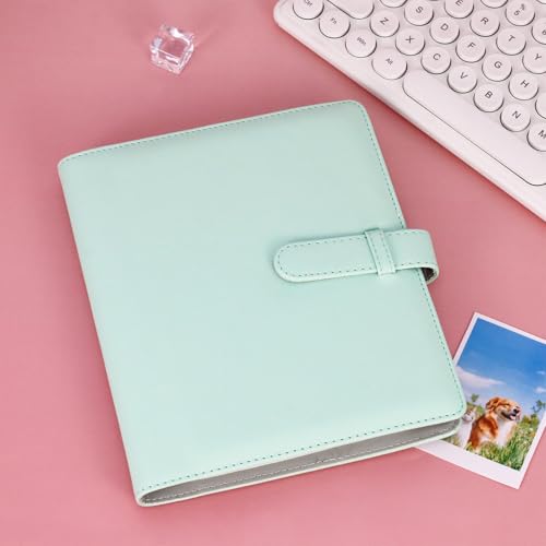 256 Pockets Photo Album for 2x3 Inch Picture, Kpop Photocard, Leather Cover, Photo Album Book Fit for Fujifilm Mini 12/11/9/8/EVO/Link/Liplay Instant Flims (Mint Green) - color: Mint Green, size: 256 Pockets