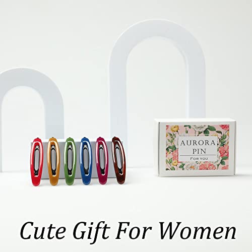 12pcs Hair Barrettes Set for Women and Girls, Hair Clips for Thick Thin Fine Hair, Non-metal Hair Accessories, Non-Slip Grip Handmade Snap Hairpin, BPA Free - color: SN4