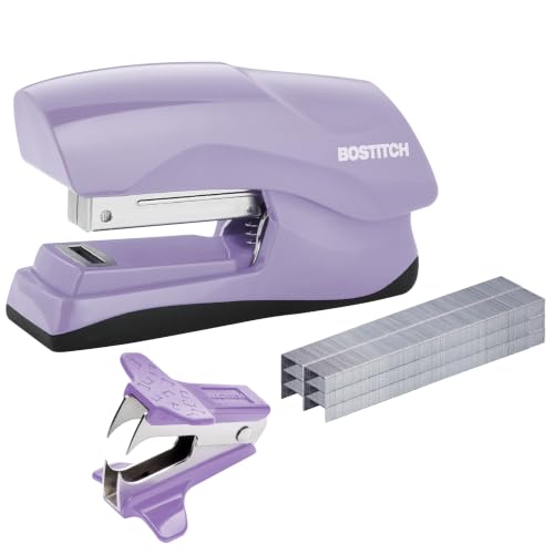 Bostitch Heavy Duty Stapler Value Pack, 40 Sheet Capacity, Light Purple - color: Light Purple