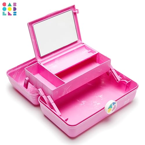 Caboodles On-the-go girl cosmetic organizer, Bubblegum Marble - color: Bubblegum Marble
