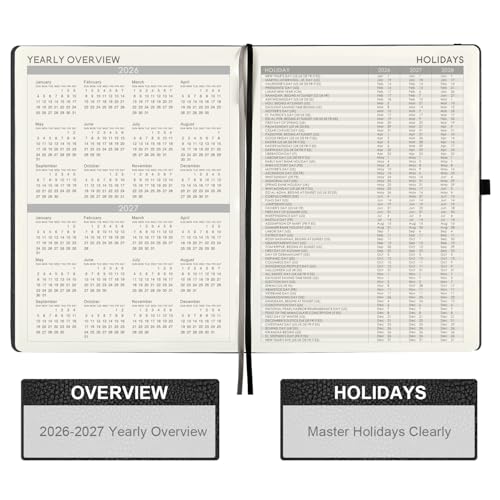 2026-2027 Planner - Weekly & Monthly Planner 2026-2027, 8.5" x 11" - style: Grey, 8.5" x 11"| 26-27