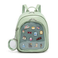 Aesthetic Kawaii Ita Backpack Pin Display Cute Purse For Anime Pins - color: Green