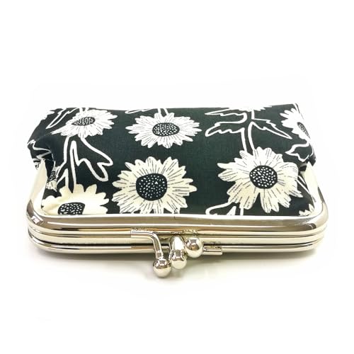Cute Floral Buckle Coin Purses Vintage Pouch Kiss-lock Change Purse Wallets… - color: 17