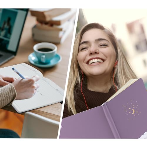 CAGIE Purple Journal for Women Men Lined Dream Journaling Notebook Diary A5 - color: 1 Pack 02 Light Purple