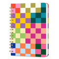 Lined Spiral Journal Notebook for Work A5, 160 Pages, Lattice - color: Checkered pattern 2