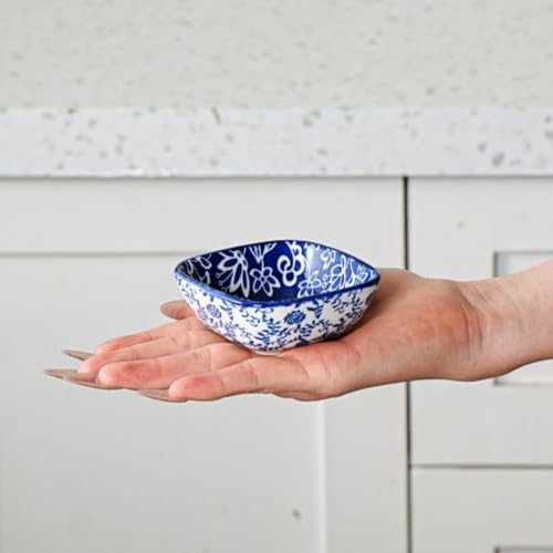 2.6 Oz Ceramic Mini Square Dipping Bowls Set of 6