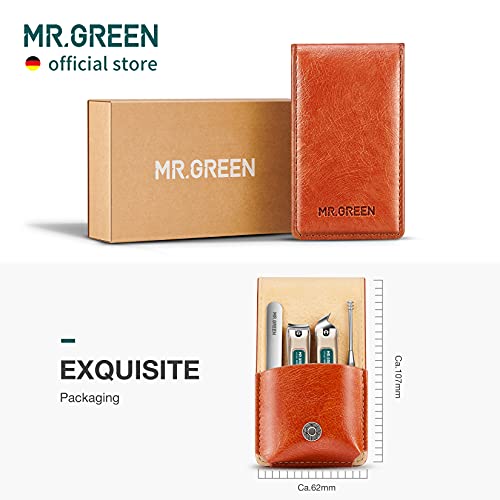 MR.GREEN Portable Manicure Sets Pedicure kits Stainless Steel Nail Clippers Tool Travel Grooming Case Nail Scissors Gift Box (Mr-6103) - color: Mr-6103