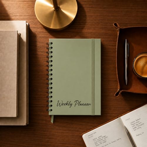 Nextnoid A5 Undated Weekly Planner with Goal & Habit Tracker, Green - color: b-Green, style: b-Weekly Undated