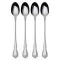 Oneida True Rose Iced Tea Spoons, Set of 4,Silver - style: Iced Teaspoons, Set of 4