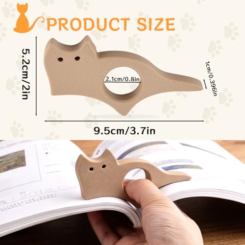 Cat Book Page Holder for Reading 3D Printing Thumb Page Holder Ideal Books Reader Gifts & Reading Accessories Book Worm Gifts - color: Cat