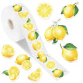 FYSUIMU 1000 Pcs Lemon Stickers Roll Summer Yellow Fruit Self Adhesive Decorative Decal Labels for Scrapbook Envelope Seals Water Bottle Laptop Decor Party Favor