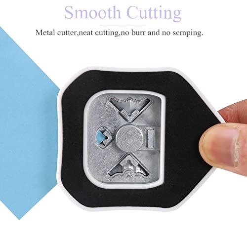 3 Way Beauty Shape Corner Punch, 3 in 1 Corner Paper Punch for Paper Crafts, Laminate, Cardstock, Business Card, DIY Projects, Photo, Card Making and Scrapbooking - color: Purple