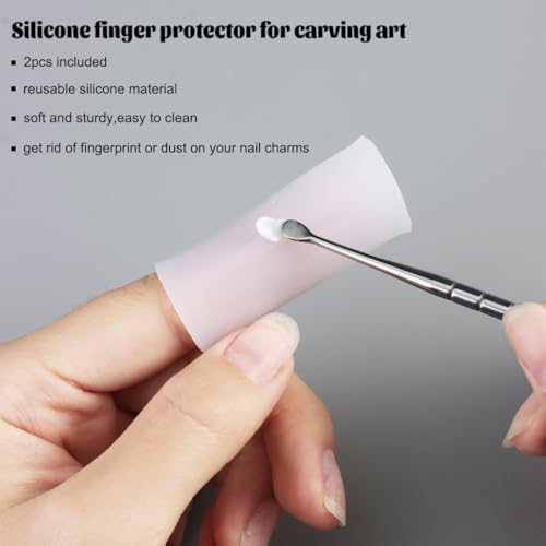 Fcozpjk Nail Art Sculpture Pen, 3PCS Double-head 3D Gel Art Sculpting Pens
