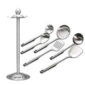Cooking Utensils Set,6 PCS with Utensils Holder,304 Stainless Steel - style: Cooking Utensils